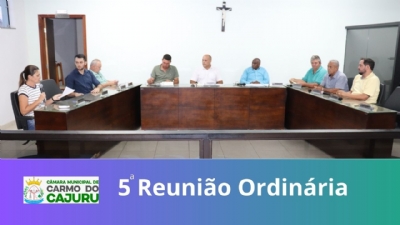 Vídeo da 05 Reunião Ordinária 2024