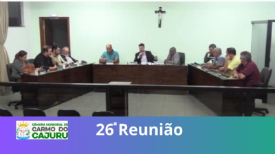 Vídeo da 26 Reunião Ordinária 2023