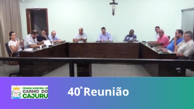 Vídeo da 40 Reunião Ordinária 2023