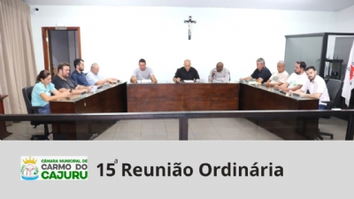 Vídeo da 15 Reunião Ordinária 2024