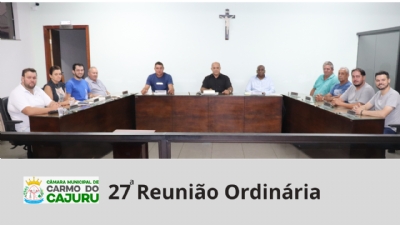 Vídeo da 27 Reunião Ordinária 2024