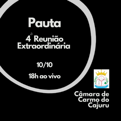 Pauta da 04 Reunião Extraordinária 2024