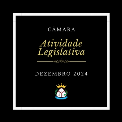 Atividade Legislativa Dezembro 2024