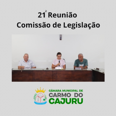 Resultado da 21 Reunião da Comissão de Legislação 2024