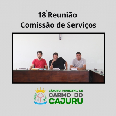 Resultado da 18 Reunião da Comissão de Serviços 2024