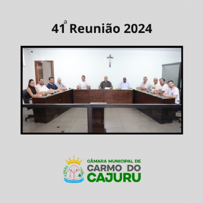 Resultado da 41 Reunião Ordinária 2024