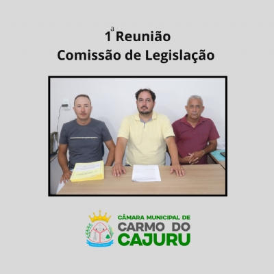 Resultado da 01 Reunião da Comissão de Legislação 2025