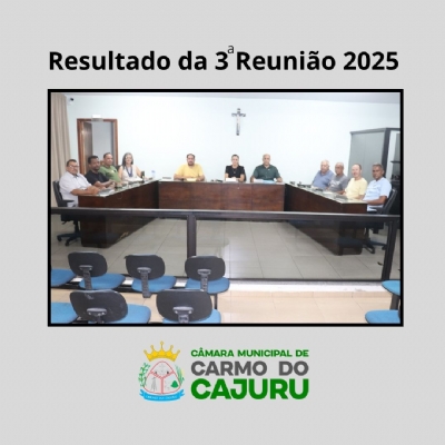 Áudio da 03 Reunião Ordinária 2025