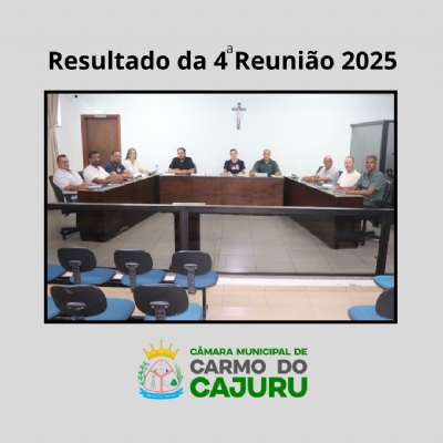 Resultado da 04 Reunião Ordinária 2025