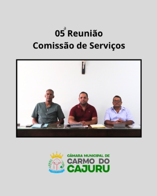 Resultado da 05a Reunião da Comissão de Serviços 2025