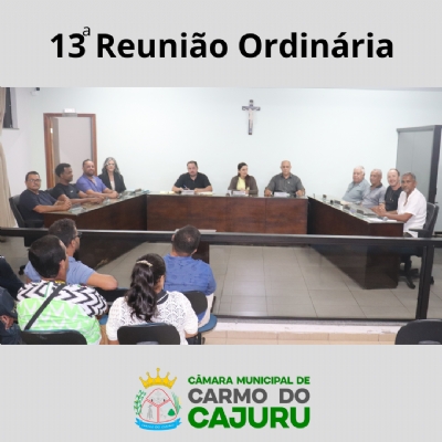 Áudio do resultado da 13 Reunião Ordinária 2025