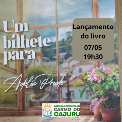 Lançamento do livro Um Bilhete para Adélia Prado
