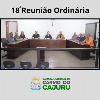 Vídeo da 18 Reunião Ordinária 2025