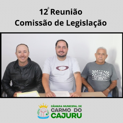 Áudio da 12 Reunião da Comissão de Legislação 2025