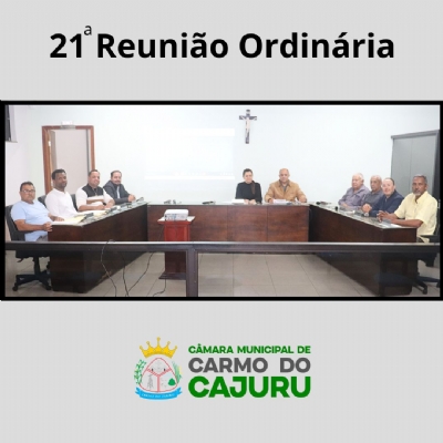 Vídeo da 21 Reunião Ordinária 2025