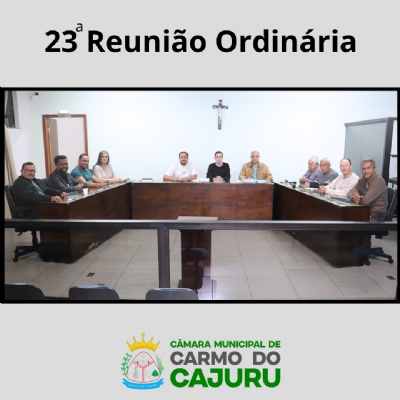 Vídeo da 23 Reunião Ordinária 2025