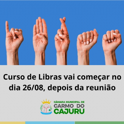 Início do Curso de Introdução à Libras