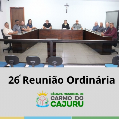 Áudio da 26 Reunião Ordinária 2025