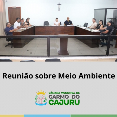Reunião sobre o planejamento da Secretaria de Meio Ambiente