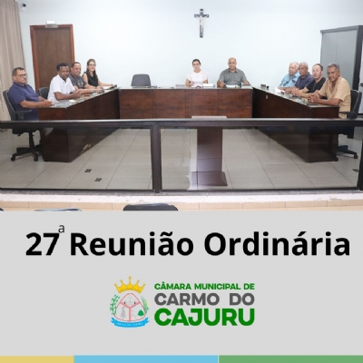 Resultado da 27 Reunião Ordinária 2025