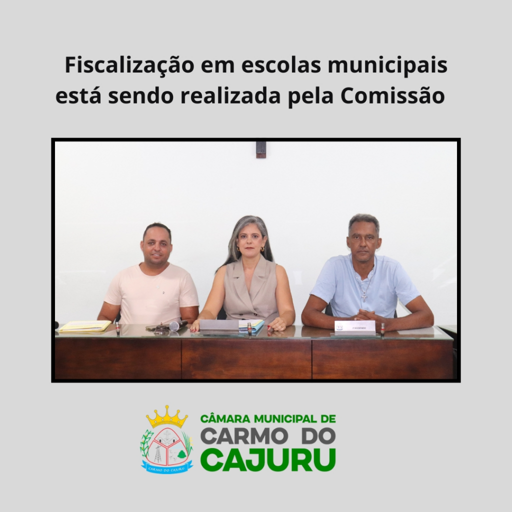 Início da vistoria realizada em escolas municipais feita pela Comissão de Serviços