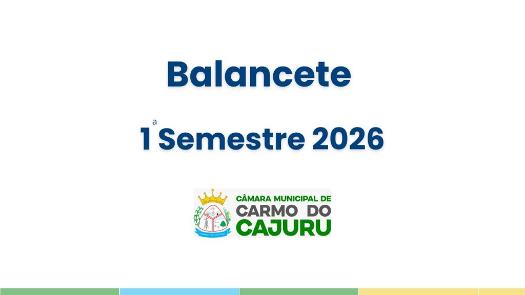 Balancete do Primeiro Semestre de 2026