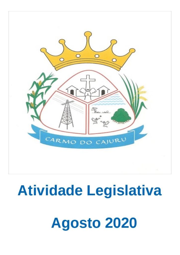 Atividade Legislativa Agosto 2020