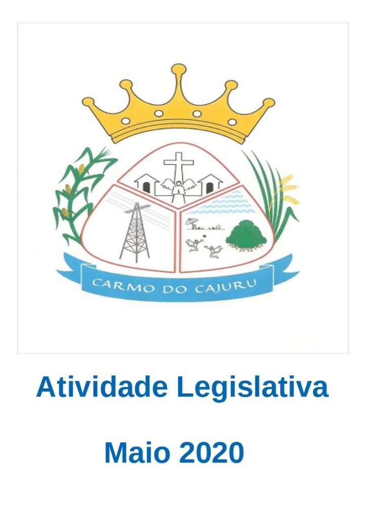 Atividade Legislativa Maio 2020 Atividade Legislativa Maio 2020