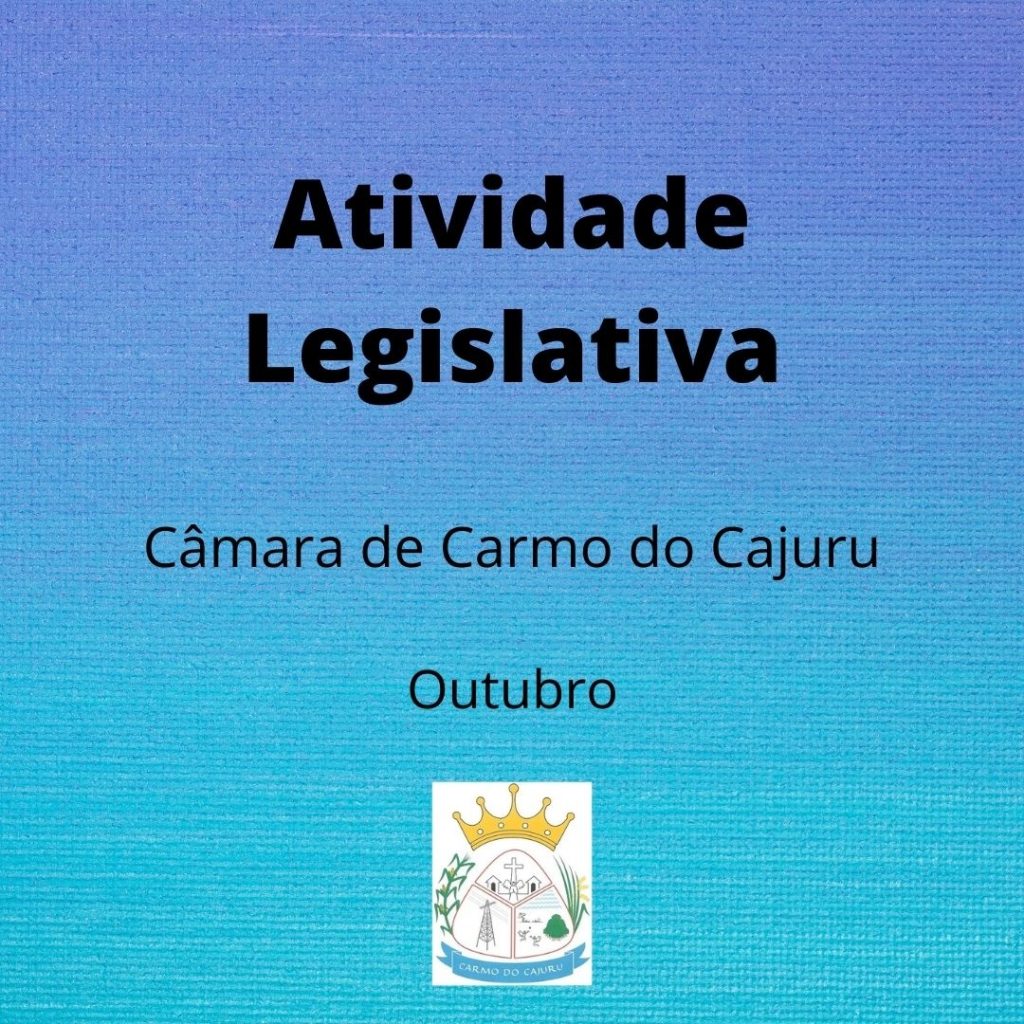 Atividade Legislativa outubro 2020