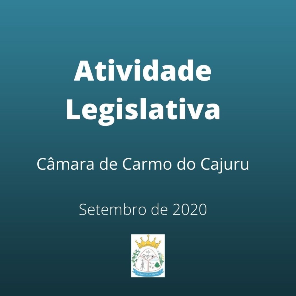 Atividade Legislativa Setembro 2020