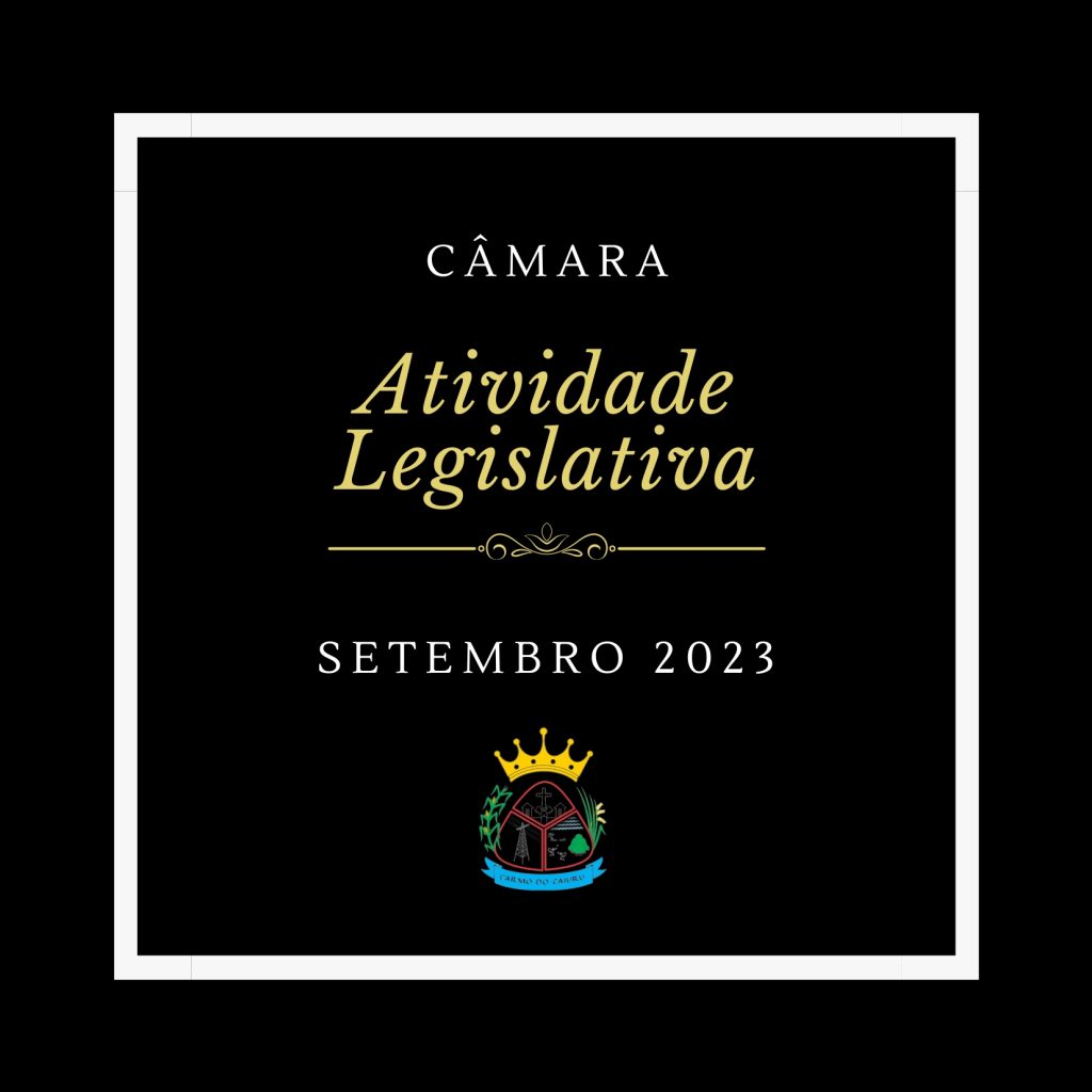 Atividade Legislativa Setembro 2023