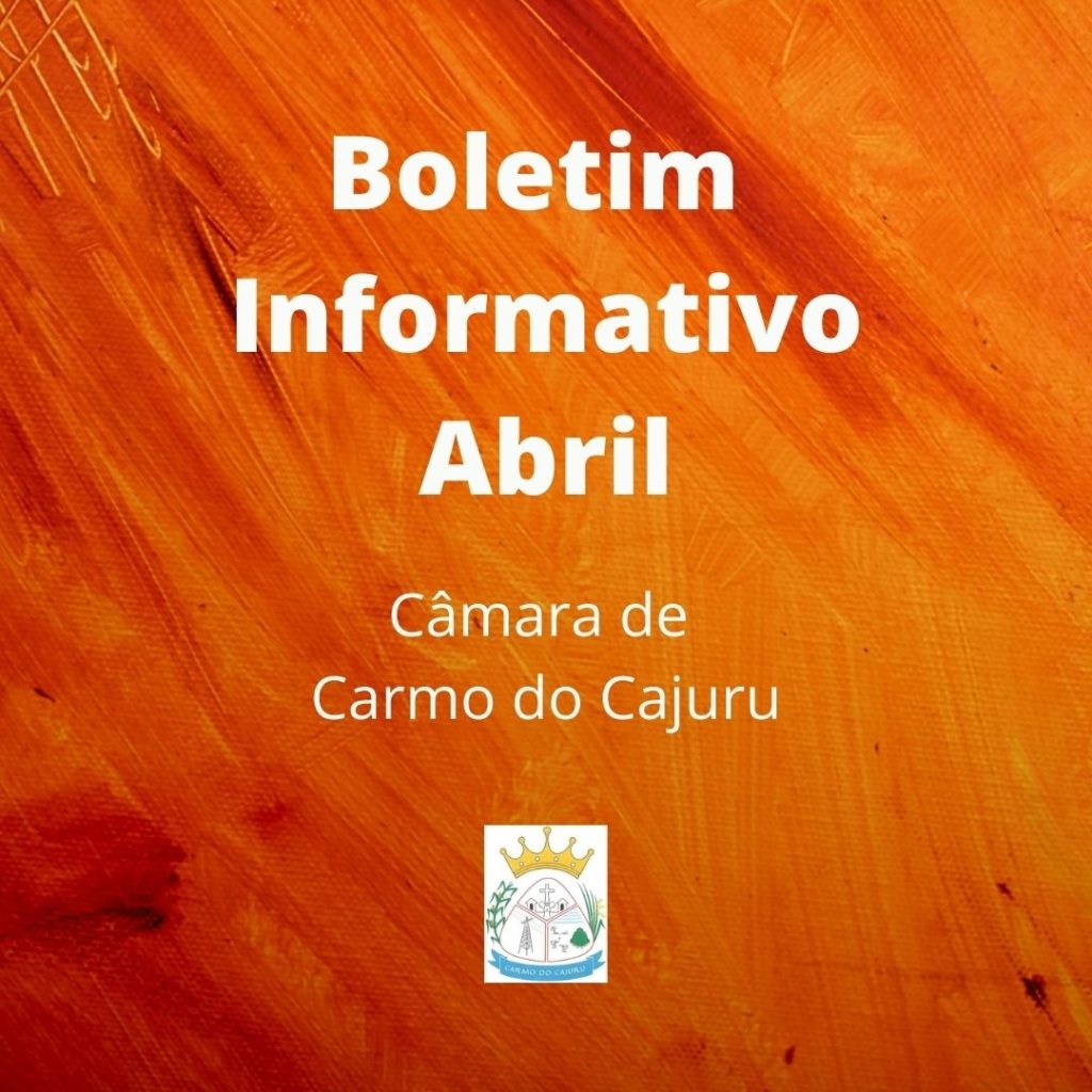 Boletim de Abril da Câmara