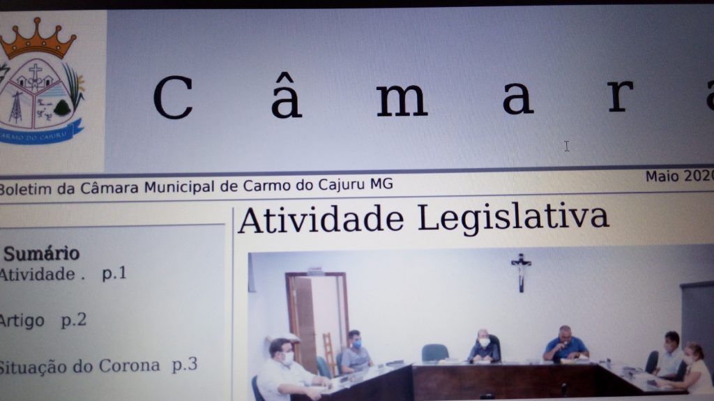 Boletim Informativo da Câmara: maio de 2020 Boletim Informativo da Câmara: maio de 2020