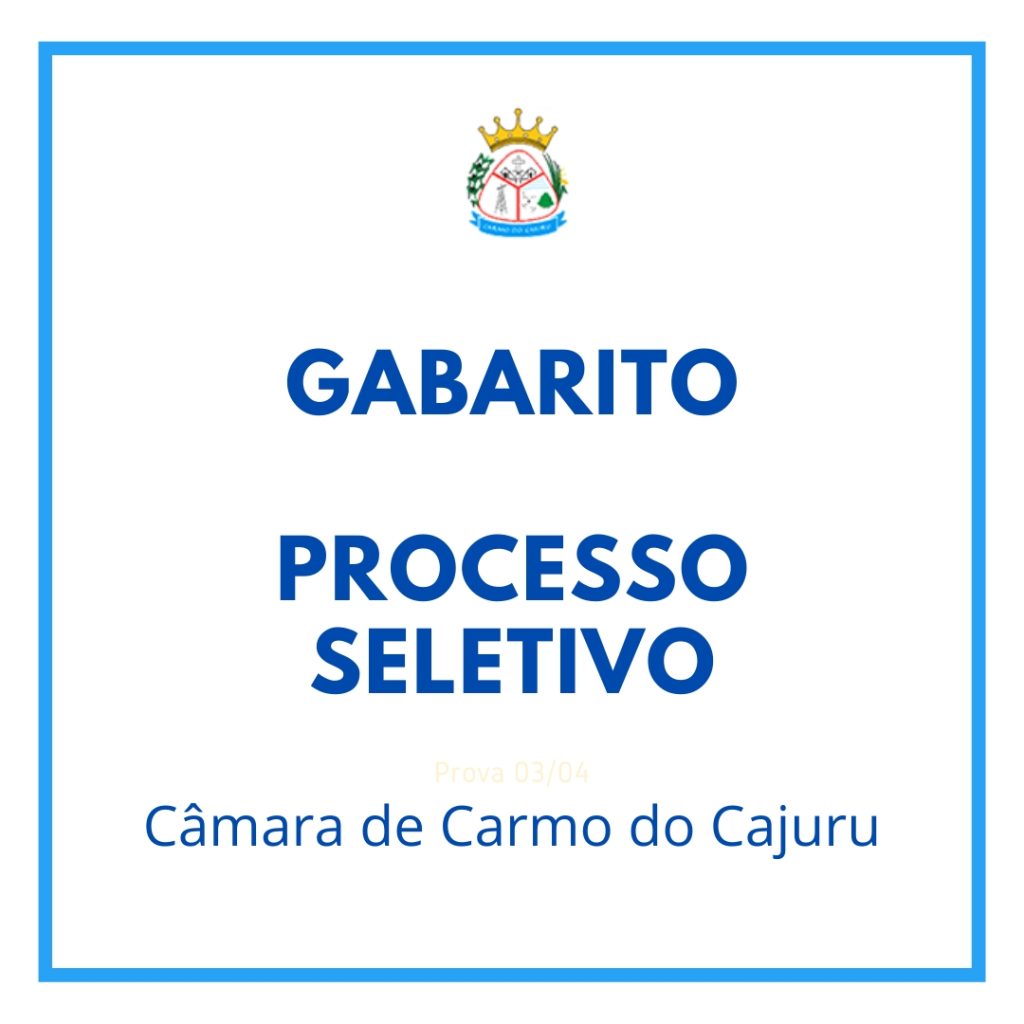 Gabarito da prova de Auxiliar de Serviços Gerais