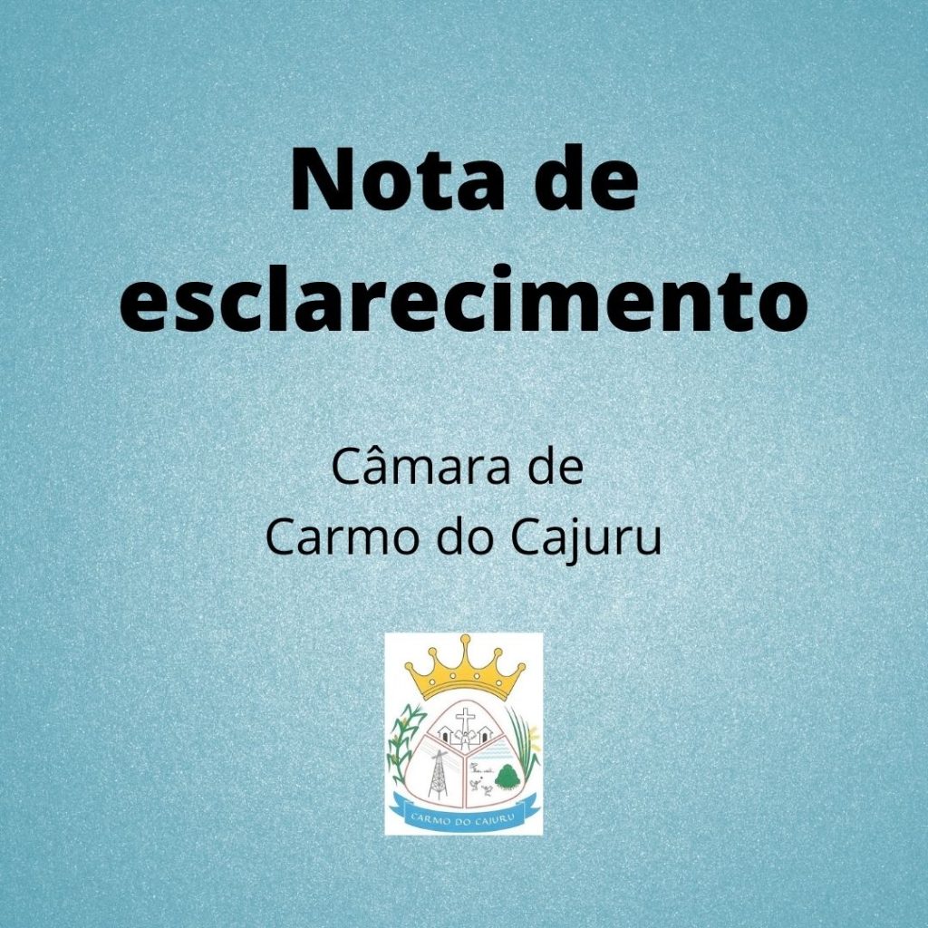 Nota de esclarecimento