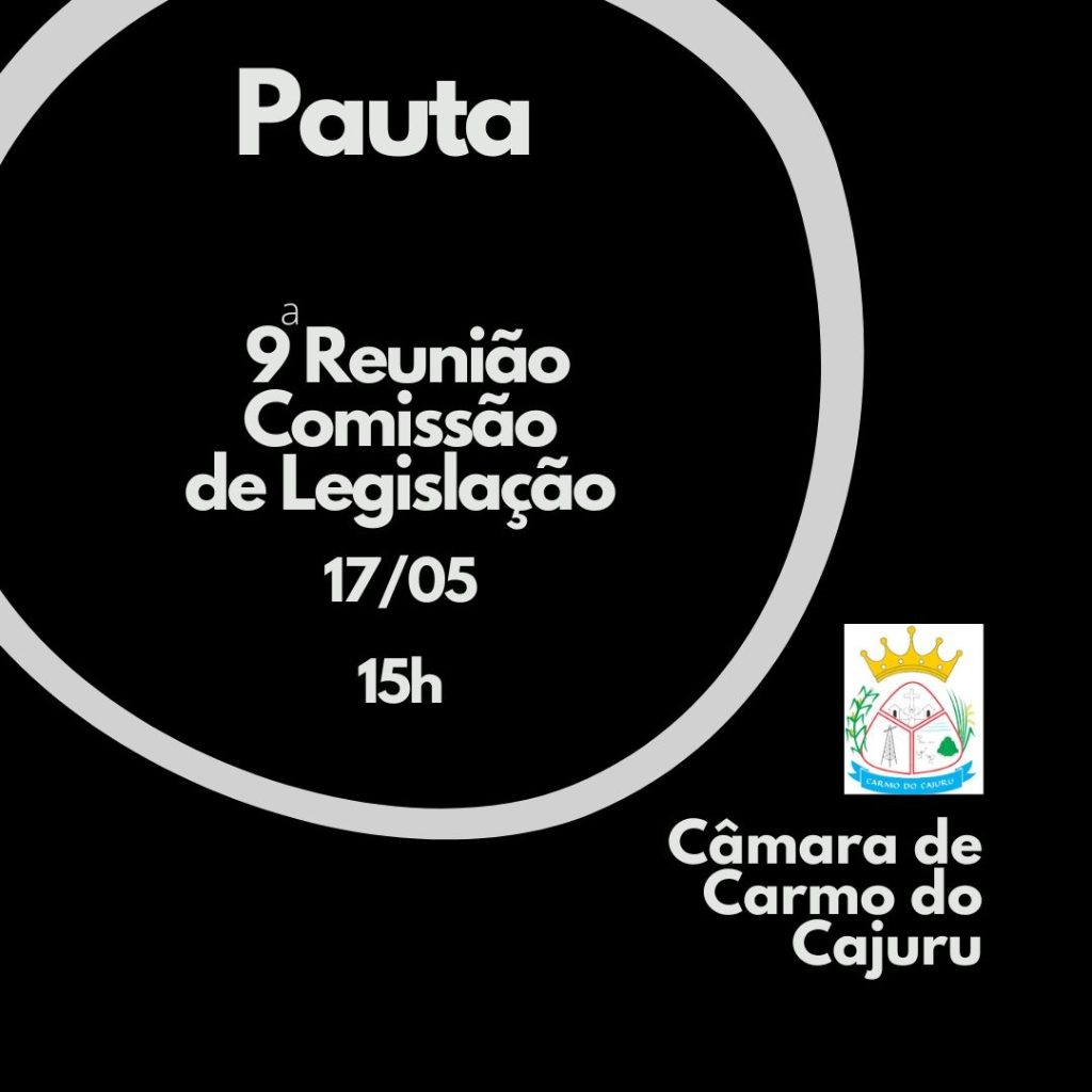 Pauta da 9 Reunião da Comissão de Legislação 2024 Pauta da 9 Reunião da Comissão de Legislação 2024