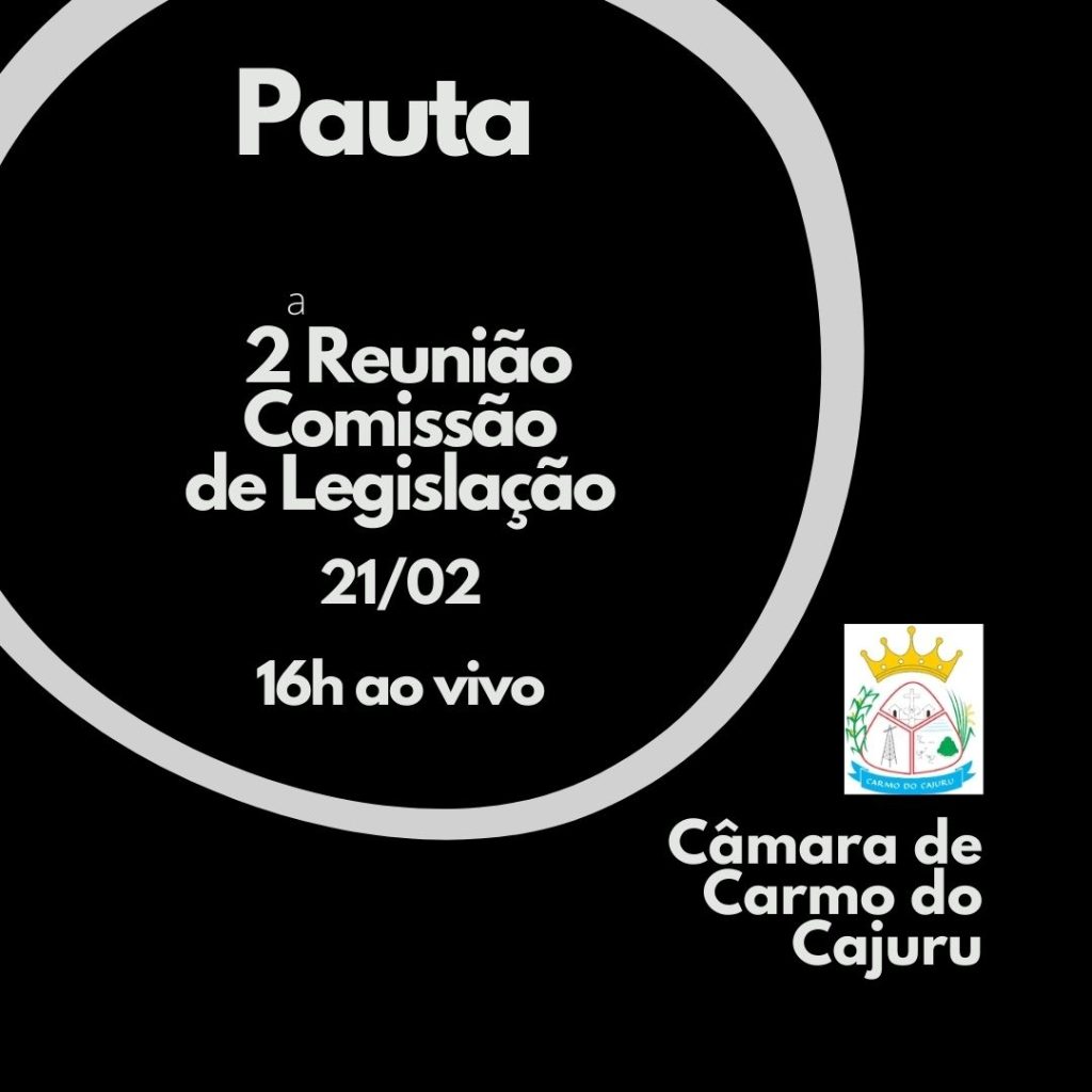 Pauta da 02 Reunião da Comissão de Legislação 2024 Pauta da 02 Reunião da Comissão de Legislação 2024