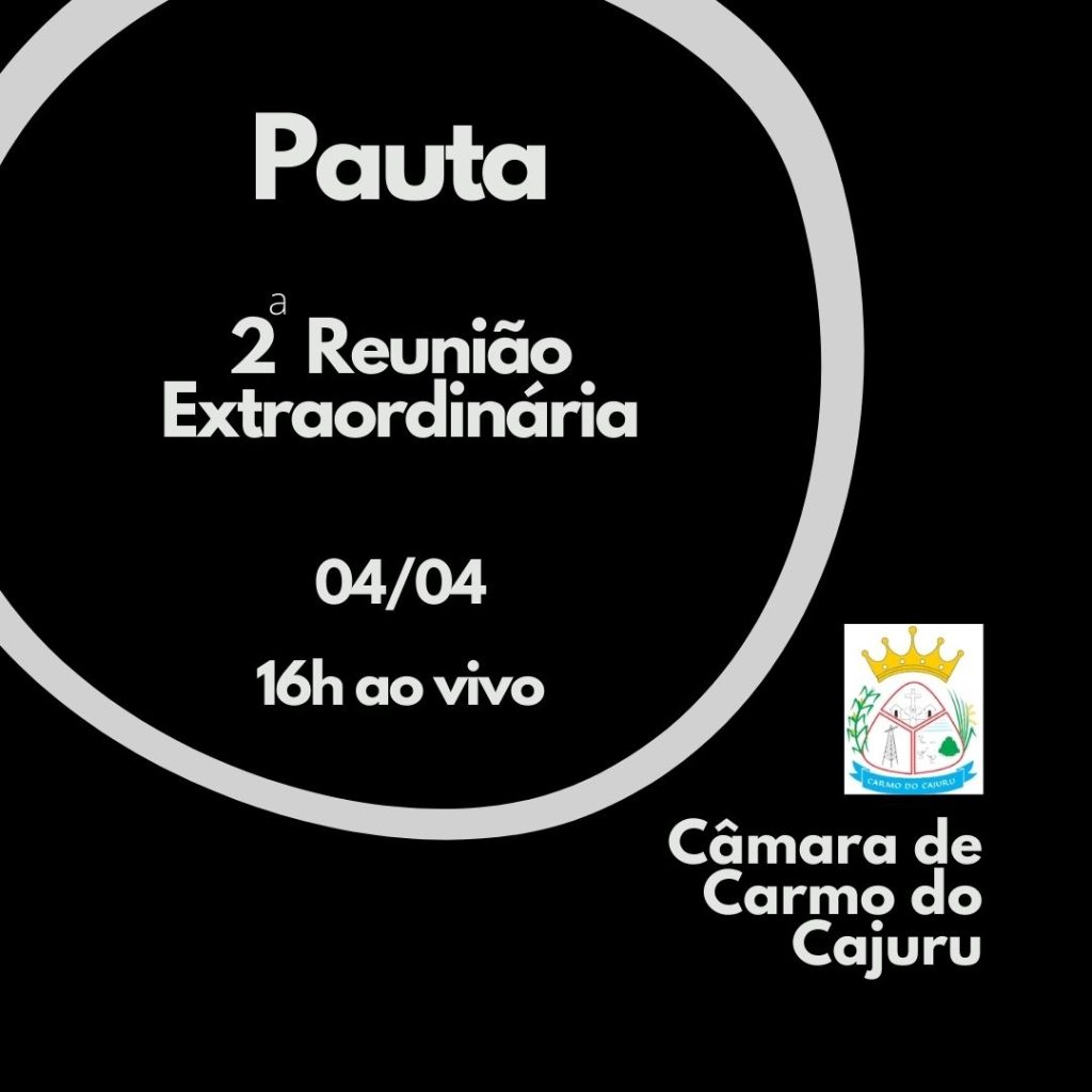Pauta da 02 Reunião Extraordinária 2024