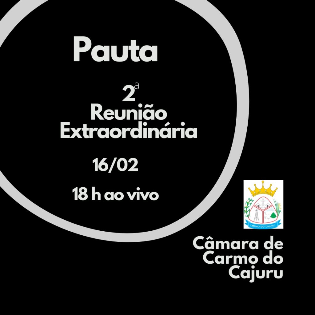 Pauta da 2 Reunião Extraordinária 2023