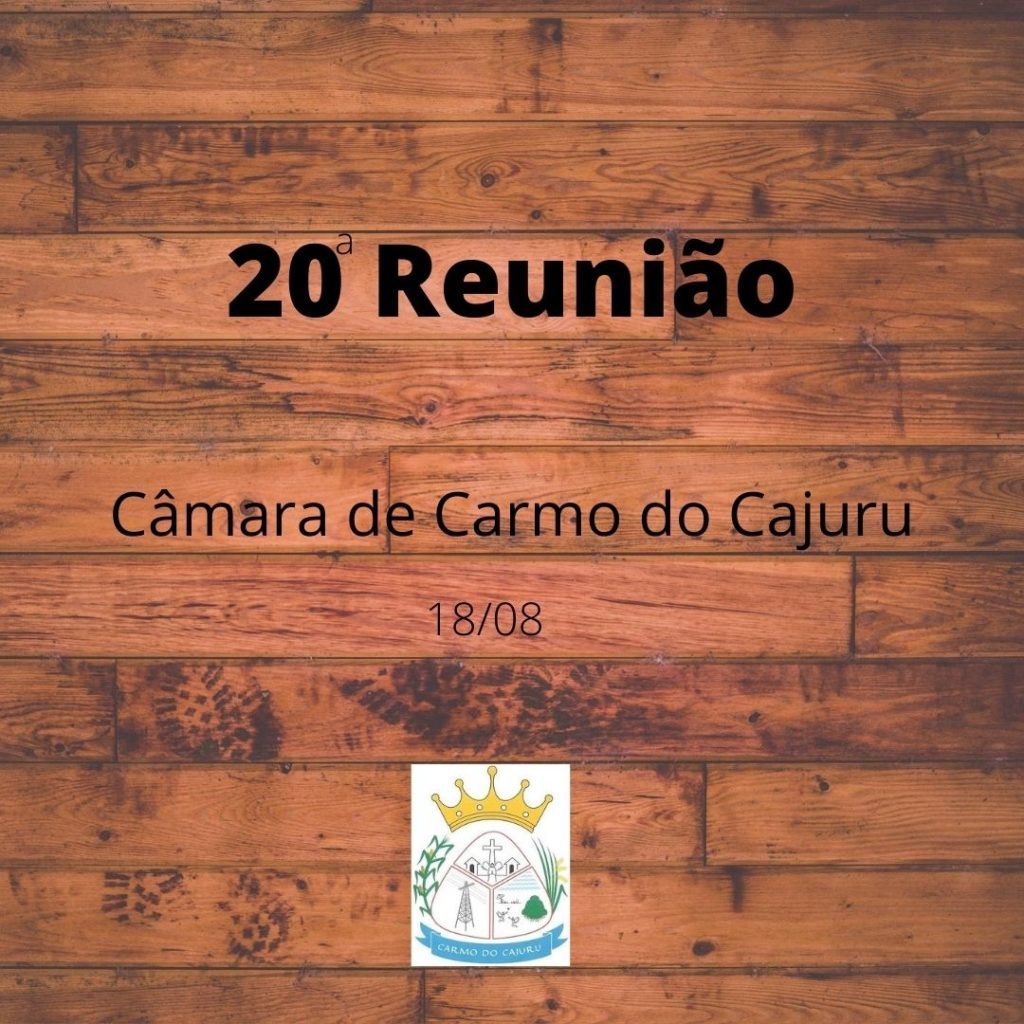 Pauta da 20 Reunião Ordinária 2020