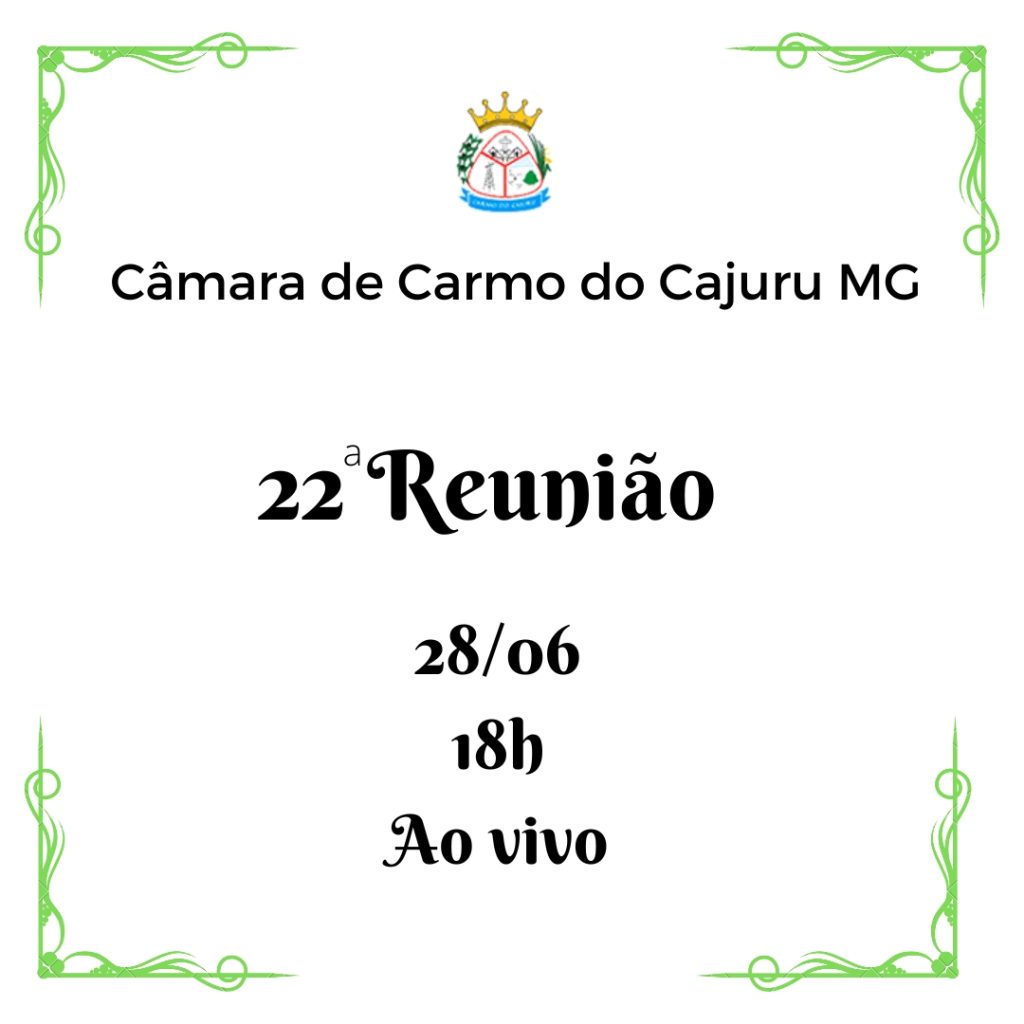 Pauta da 22 Reunião Ordinária 2022 Pauta da 22 Reunião Ordinária 2022