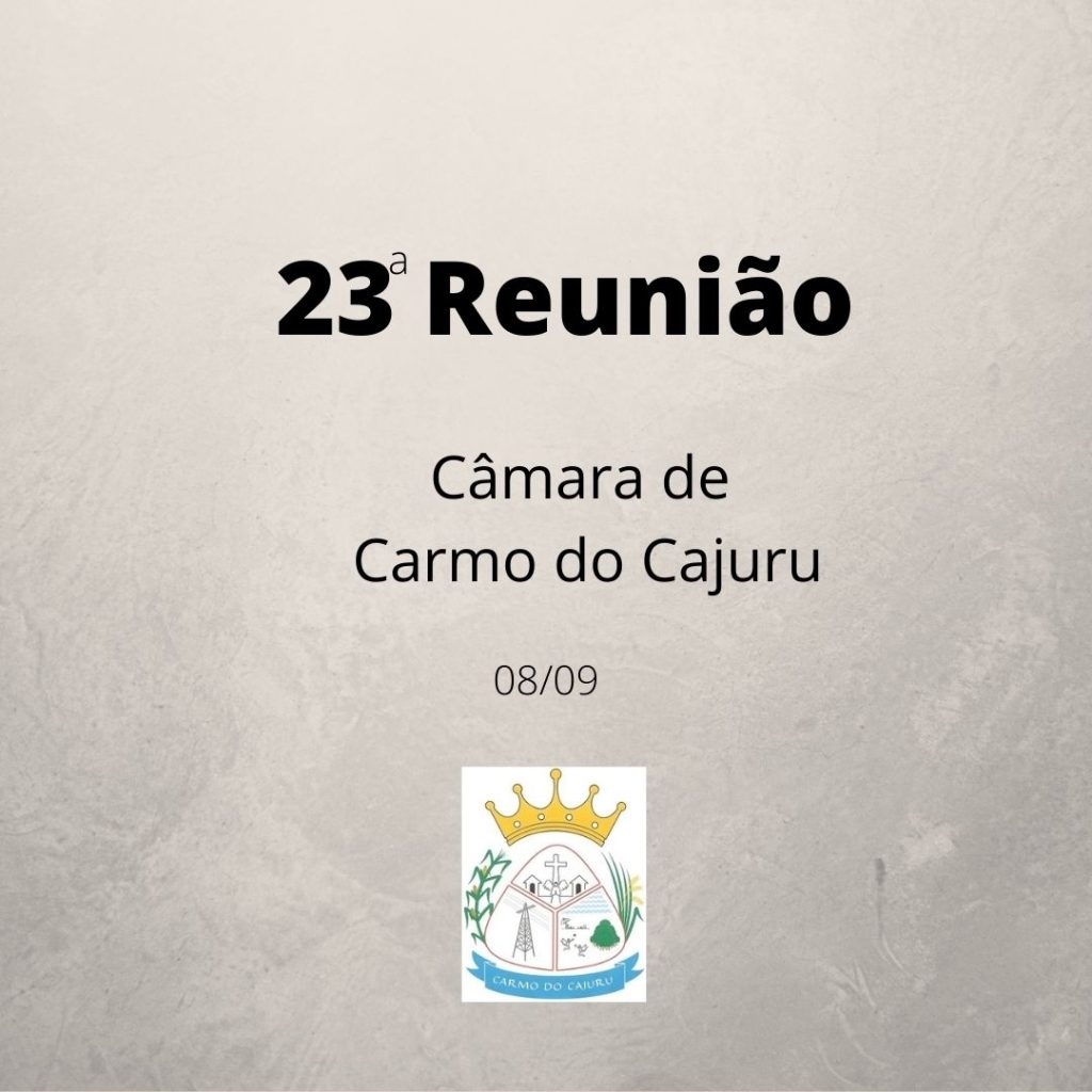 Pauta da 23 Reunião Ordinária 2020