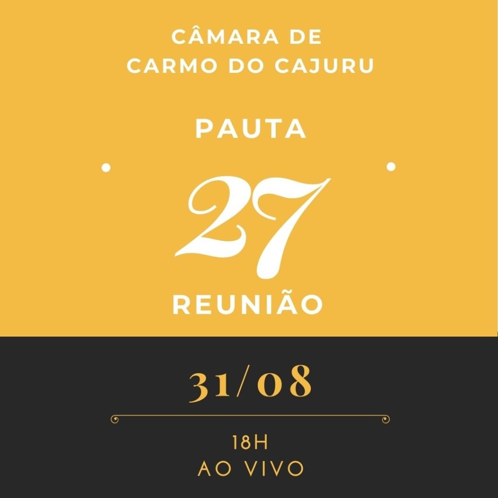 Pauta da 27 Reunião