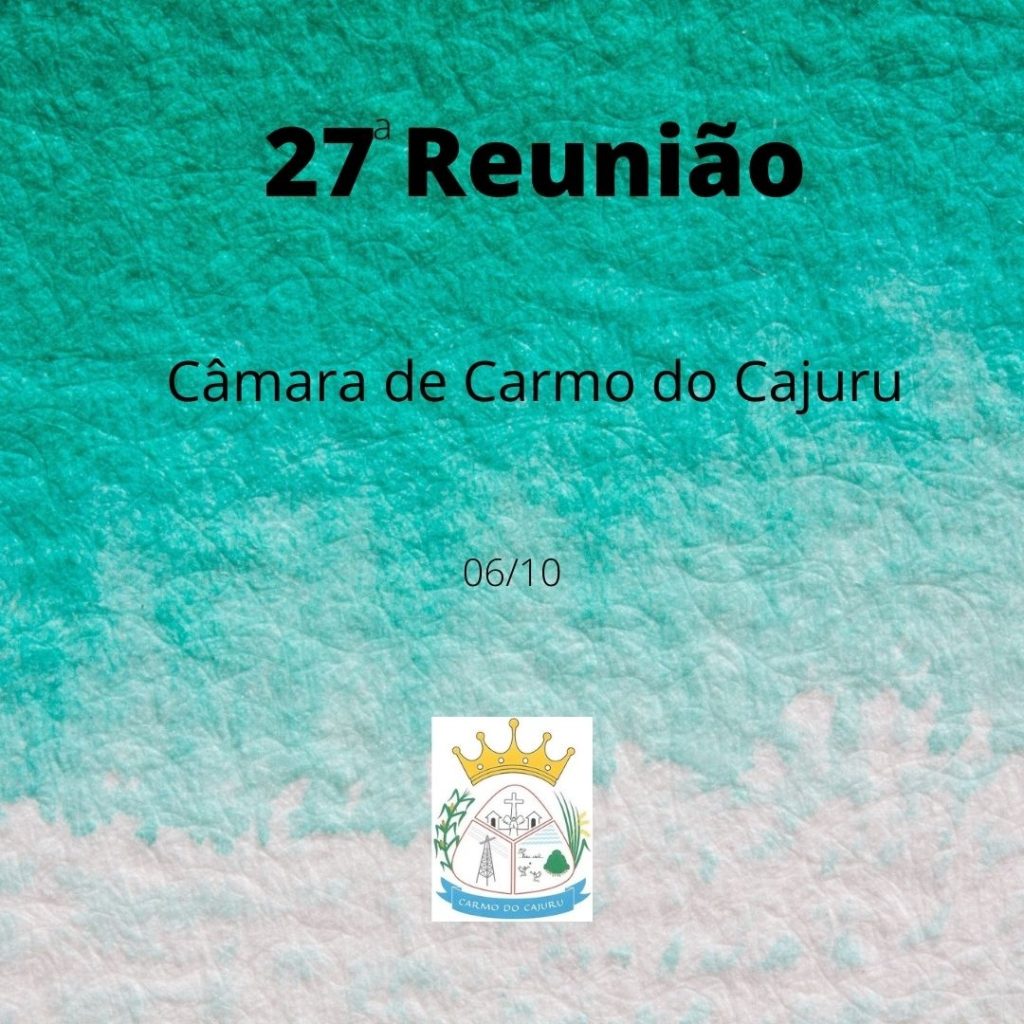 Pauta da 27 Reunião Ordinária 2020 Pauta da 27 Reunião Ordinária 2020
