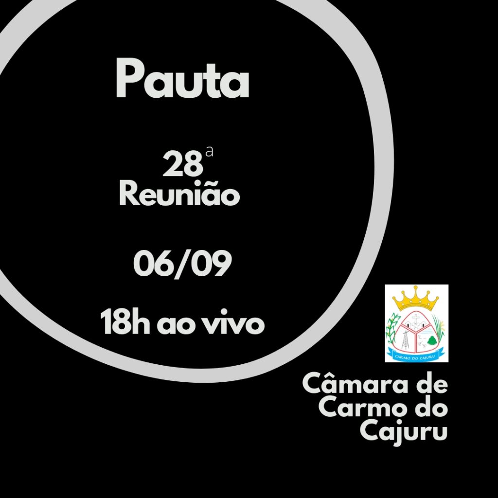 Pauta da 28 Reunião Ordinária 2022
