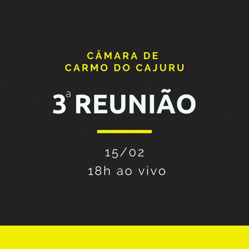 Pauta da 3 Reunião Ordinária 2022