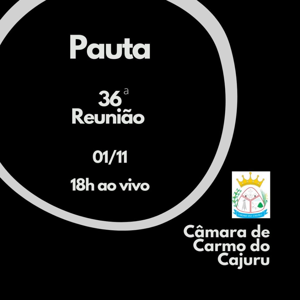 Pauta da 36 Reunião