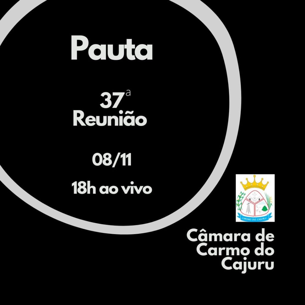 Pauta da 37 Reunião 2022 Pauta da 37 Reunião 2022