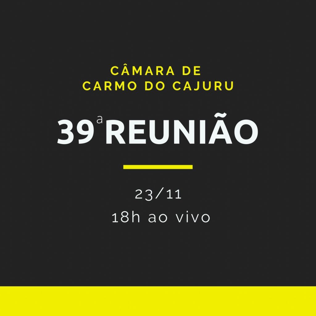Pauta da 39 Reunião Ordinária