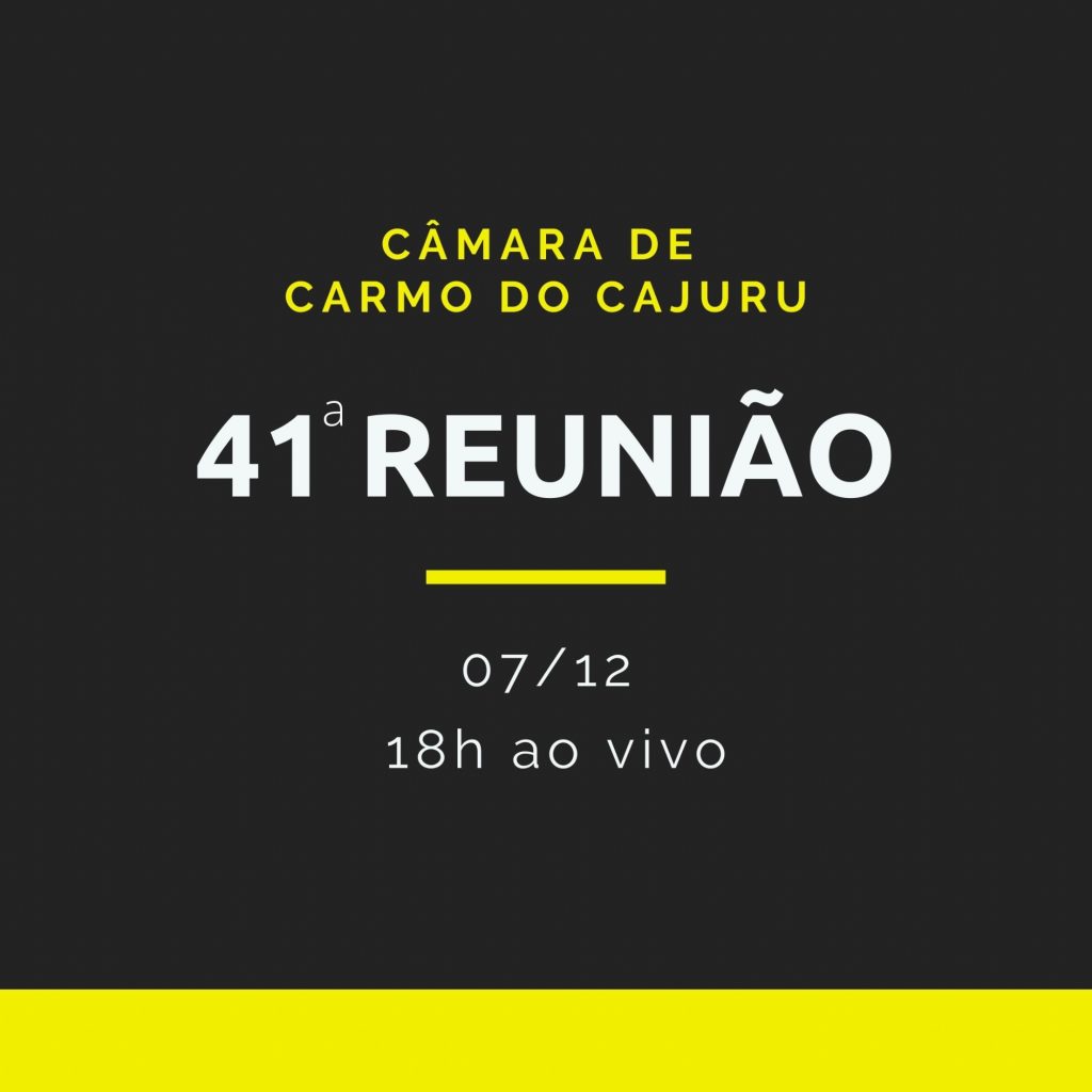 Pauta da 41 Reunião Ordinária